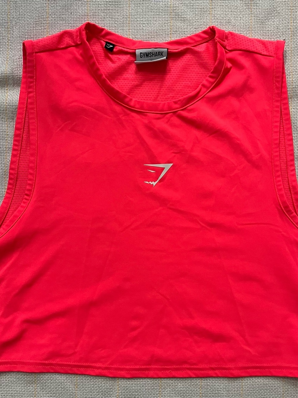 Gymshark Women’s Neon Pink Muscle Tee Crop Top